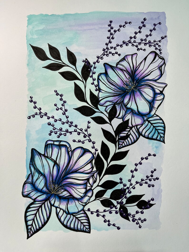 Zentangle Art / Fine Line Art / Doodle Art / Zentangle Etsy UK