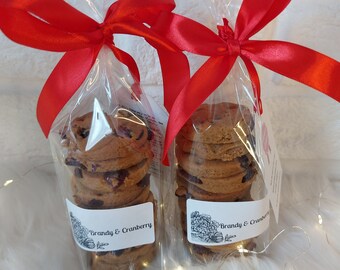 Brandy Cranberry biscuits/Tea, coffee  snack/Valentines gift for her/him