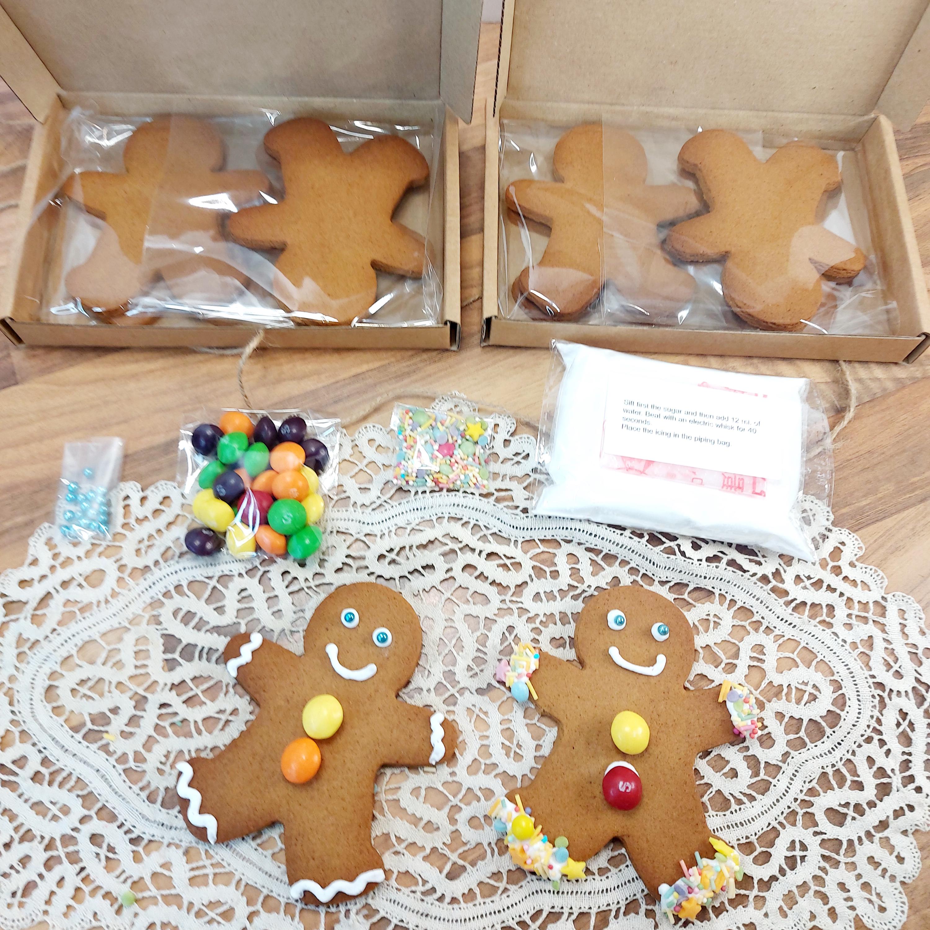 Gingerbread Men Decorating Kit: DIY Cookies, Sprinkles & Icing - Etsy
