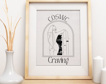 Cosmic Nude Woman - Etsy