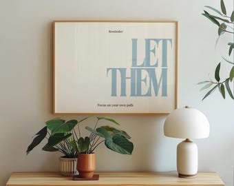 Pastel Blue Empowerment Print: Minimalist Positivity Quote (Digital Download)