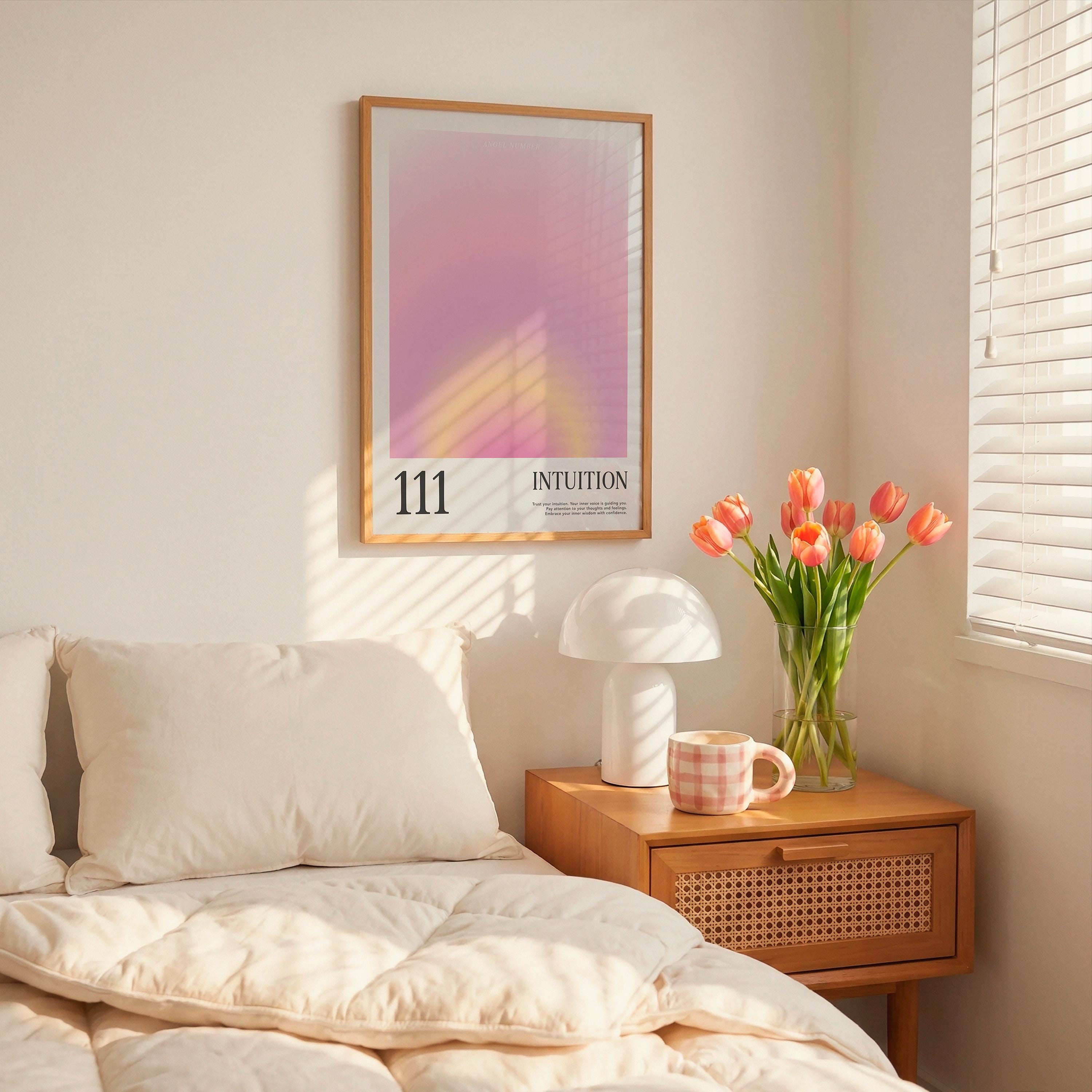 111 Angel Number Aura Print – Intuition Gradient Wall Art (instant ...