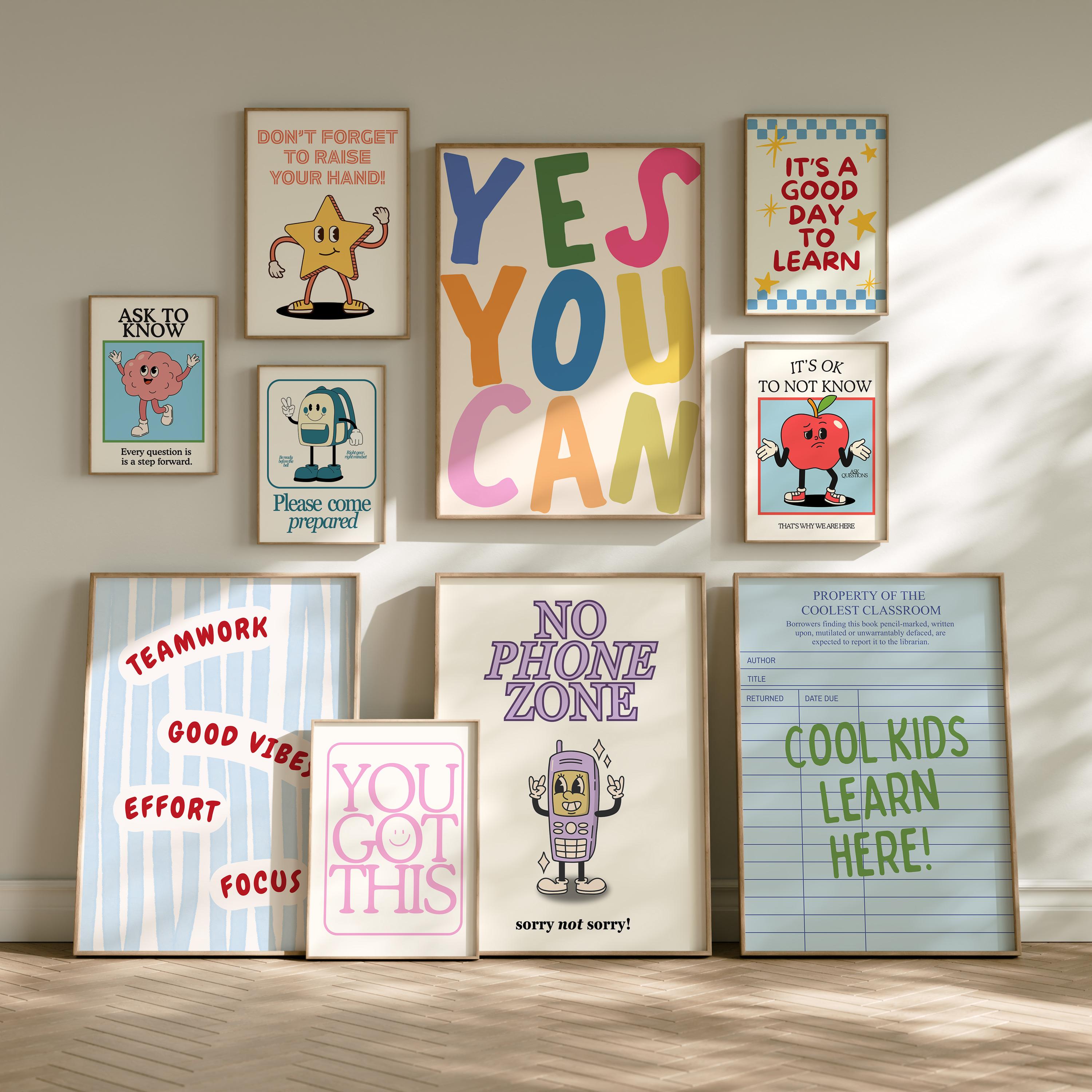 Retro Classroom Posters - Etsy