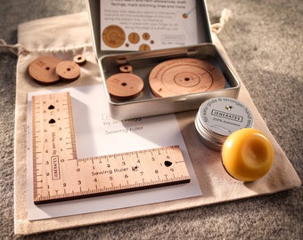 Gift set 3: Jenerates seam circles, ruler and tailor's wax