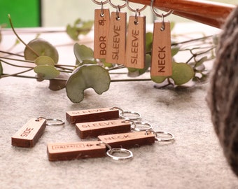 Stitch markers to keep your place