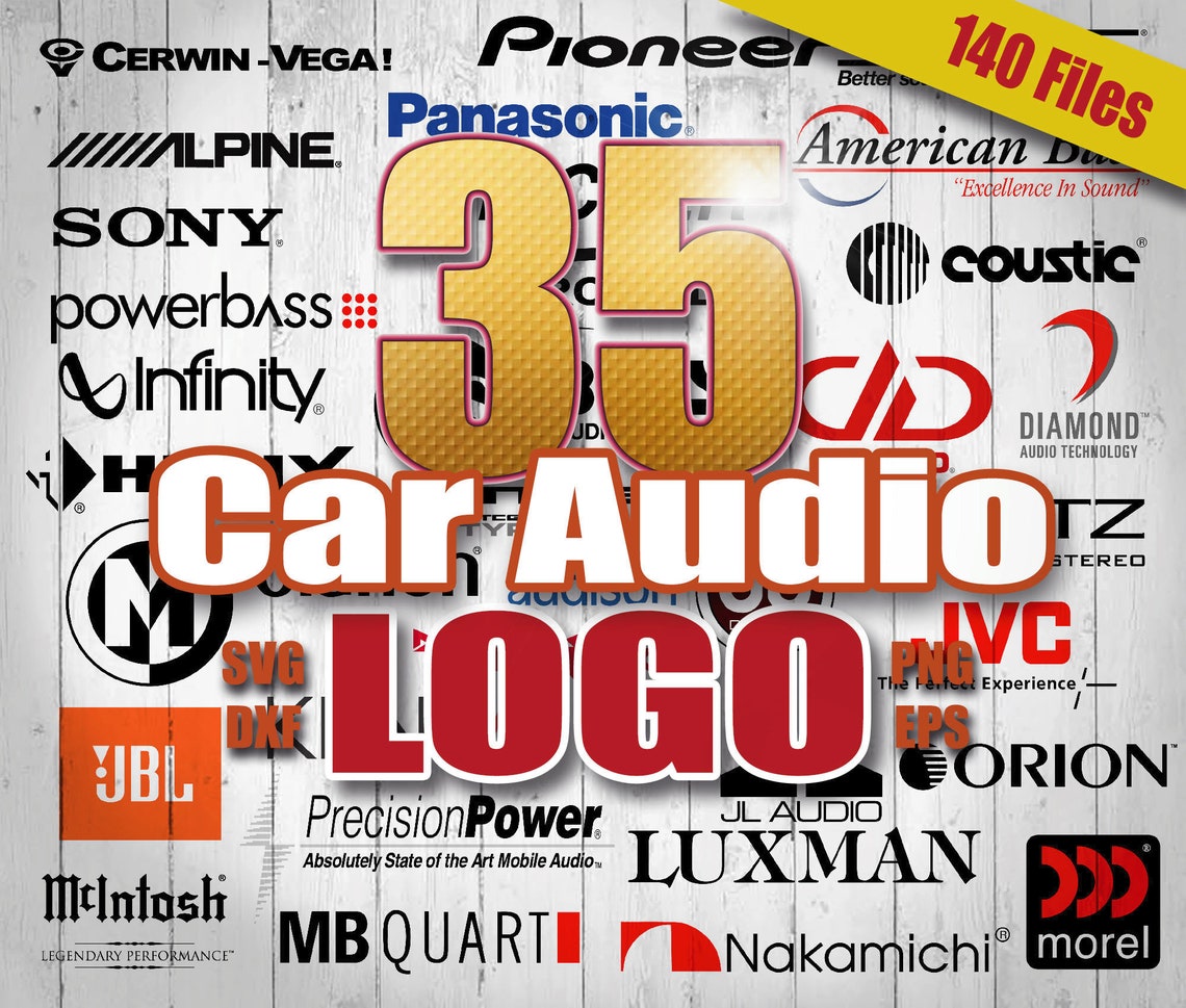 Car Audio Logo SVG Bundle Car Audio svg files Vinyl Cut Etsy