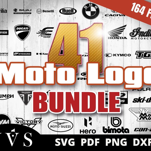 BUNDLE DE LOGO MOTO, fichiers dxf pour cnc, fichiers dxf pour plasma, Cricut Maker, png moto, motos svg, motos couper des fichiers