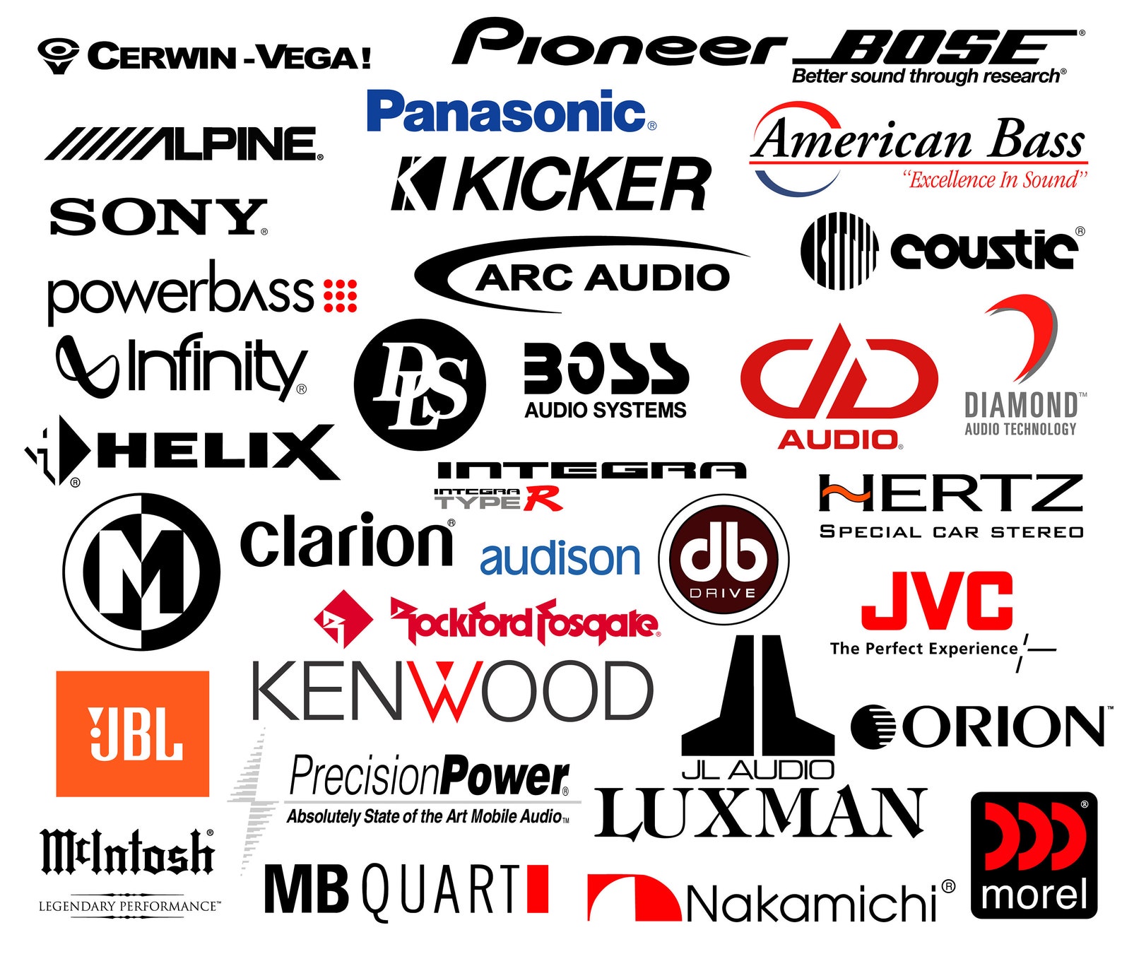 Car Audio Logo SVG Bundle, Car Audio Svg Files, Vinyl Cut File