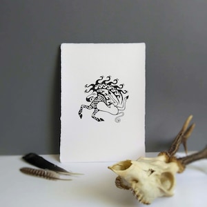 Deer | Scythian | Siberian animal style | Tribal | Tattoo | Ancient art | Animals | A4 print | Wall decor