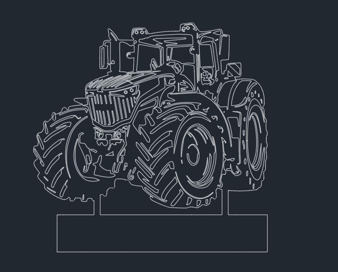File Tractor Tractor 2 Dxf Laser Cut File - Etsy