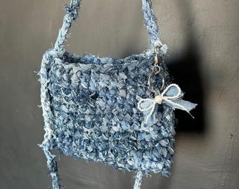 second vie jeans sömke - upcycled denim bag