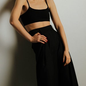 Personalized Wide Leg Women Pants,  Flowy Pants, Palazzo Trousers Women