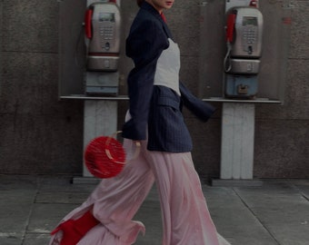 Custom made wide leg palazzo trousers for women