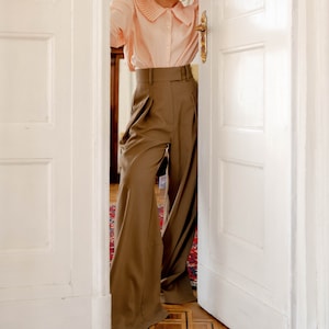 Custom Palazzo Trousers| High Waist Wide Leg Pants