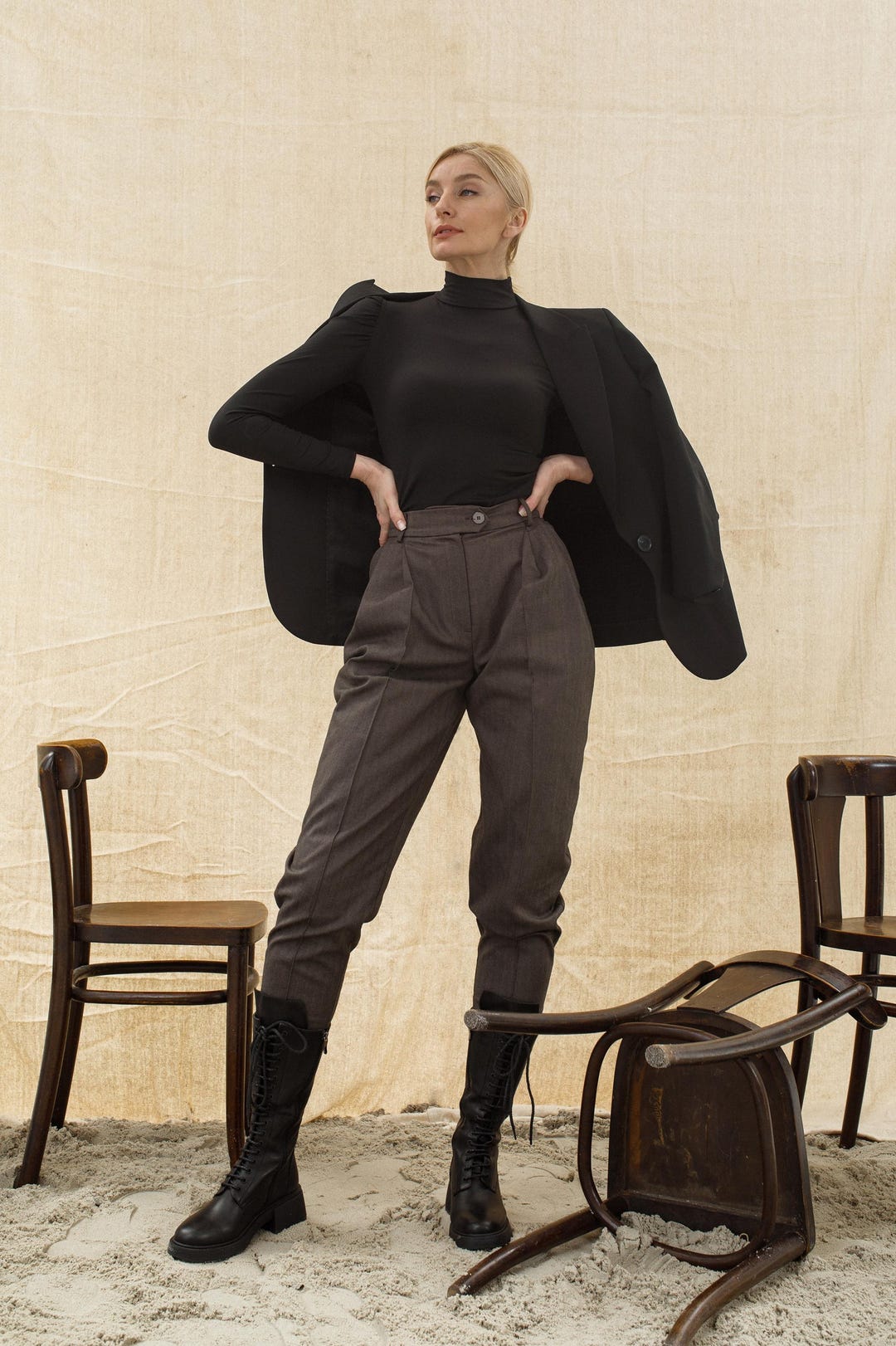 Alana | Women’s Breathable High-Waist Trousers main image 1