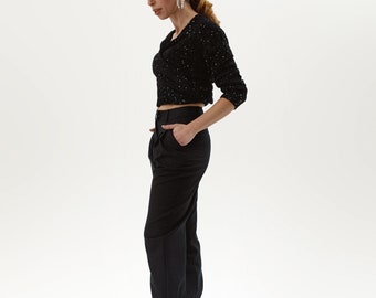 Cuffed Pants, Сustom Pants, Wool Trousers