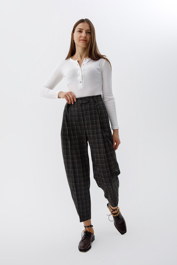 Manfinity Men Plaid Print Tailored Pants | SHEIN IN