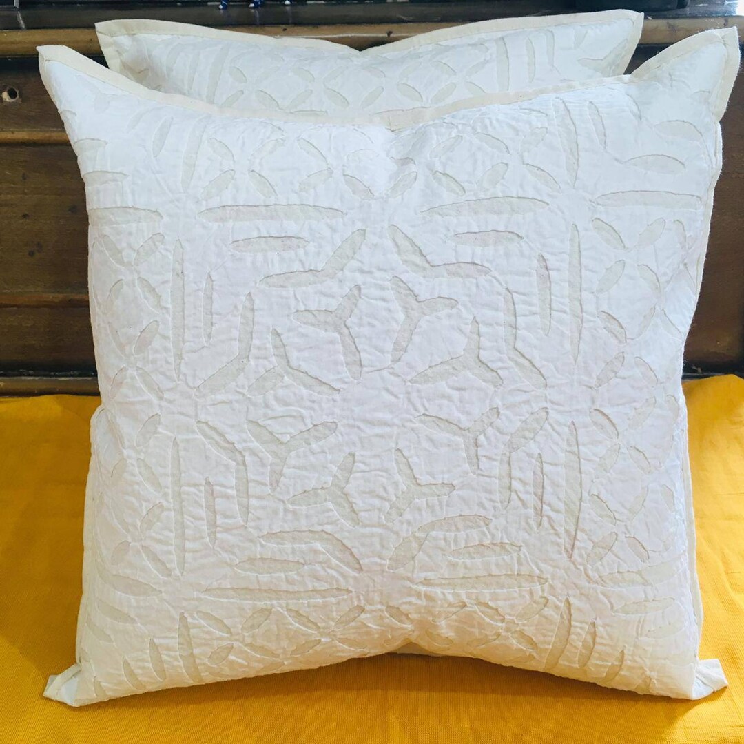 White Cotton Cushion Cover Indian Cushion Cover Accent Etsy
