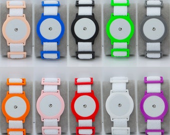 Freestyle Libre Sensor Armband for Protecting your Sensor. The alternative to Patches or Stickers. Many Colours with White Strap
