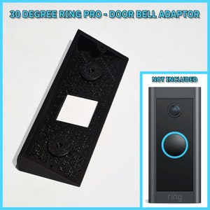 Pro / Pro2 Ring Doorbell Bracket for Black 30 Degree - 3D printed