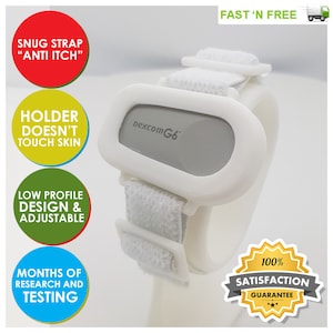 Dexcom G6 Sensor Armband Holder Guardian Protects sensor White