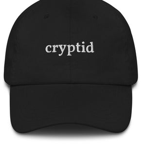 Cryptid Embroidered Dad Hat | Cryptid Hat, Mothman, Loch Ness Monster, Bigfoot, Cryptozoology