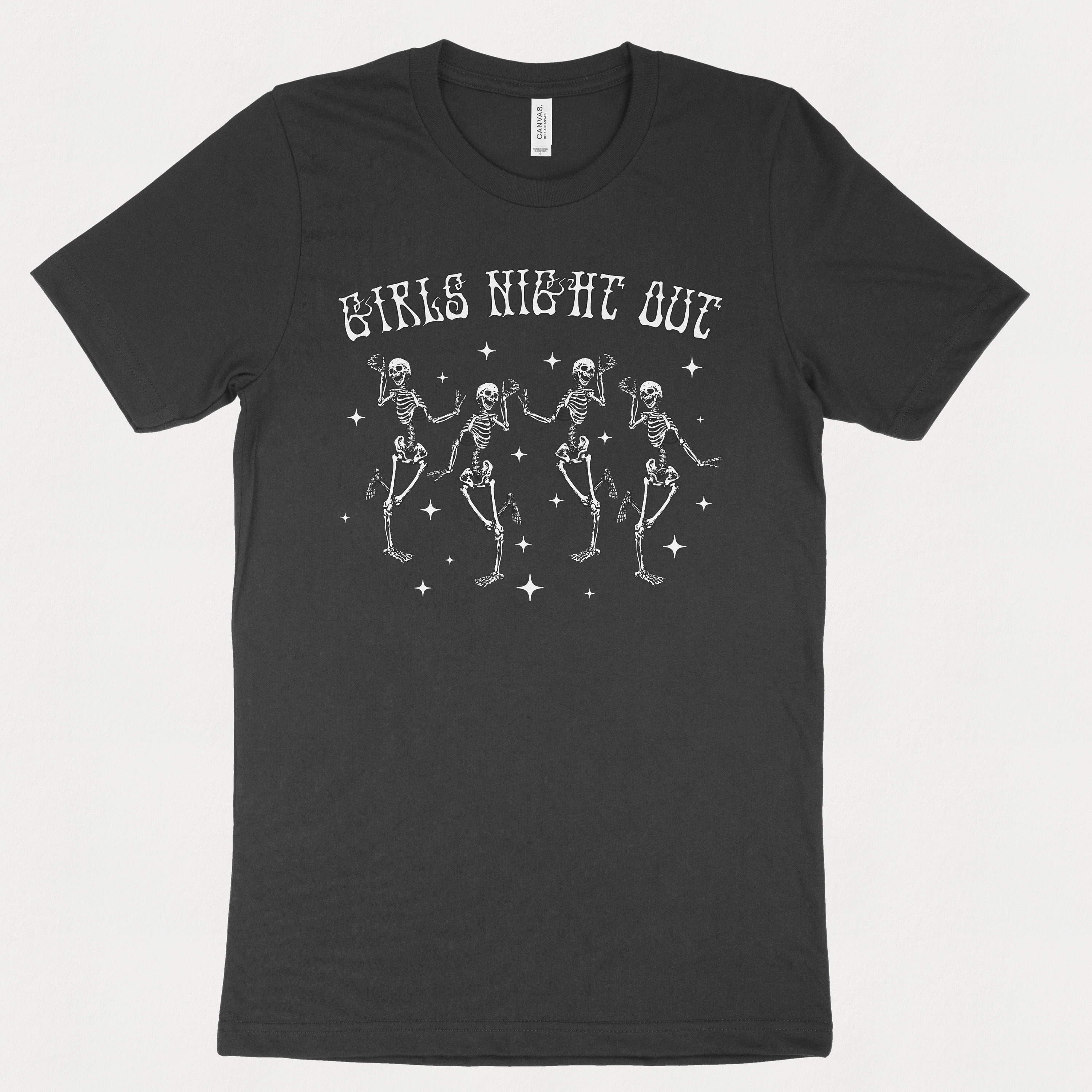 Discover Girls Night Out Shirt | Dancing Skeleton Halloween Shirt | Halloween Friends Shirt, Goth Clothing, Skeleton Hands Shirt, Spooky Season