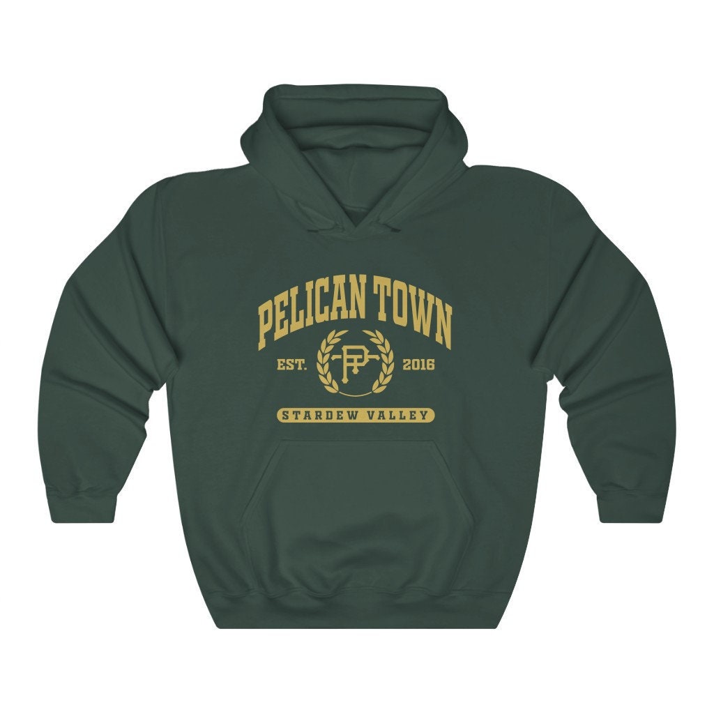 Discover Pelican Town Hoodie | Stardew Valley Hoodie | College Style Stardew Valley | Stardew Valley Gifts