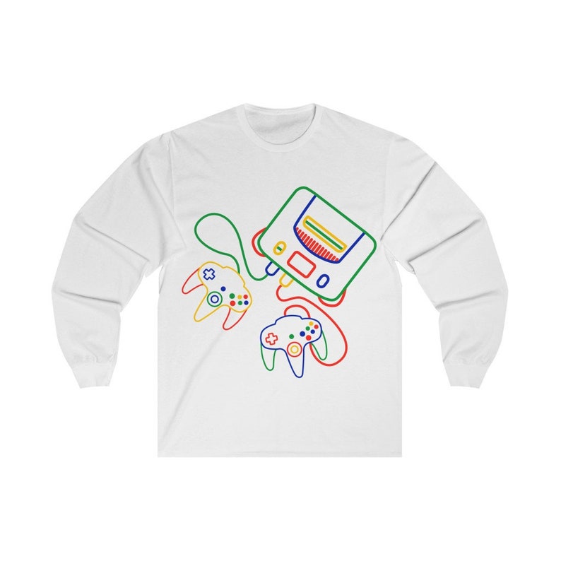 Super N64 Nintendo 64 Long Sleeve Shirt Retro Nintendo | Etsy