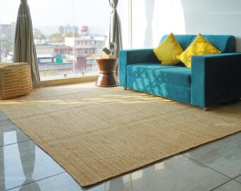 Jute Rug, Natural Braided Rug, Natural Jute Rug, Bohemian Decor Rug, Natural Jute Handwoven Area Rug, Eco Friendly Rug, Custom Size Rug,