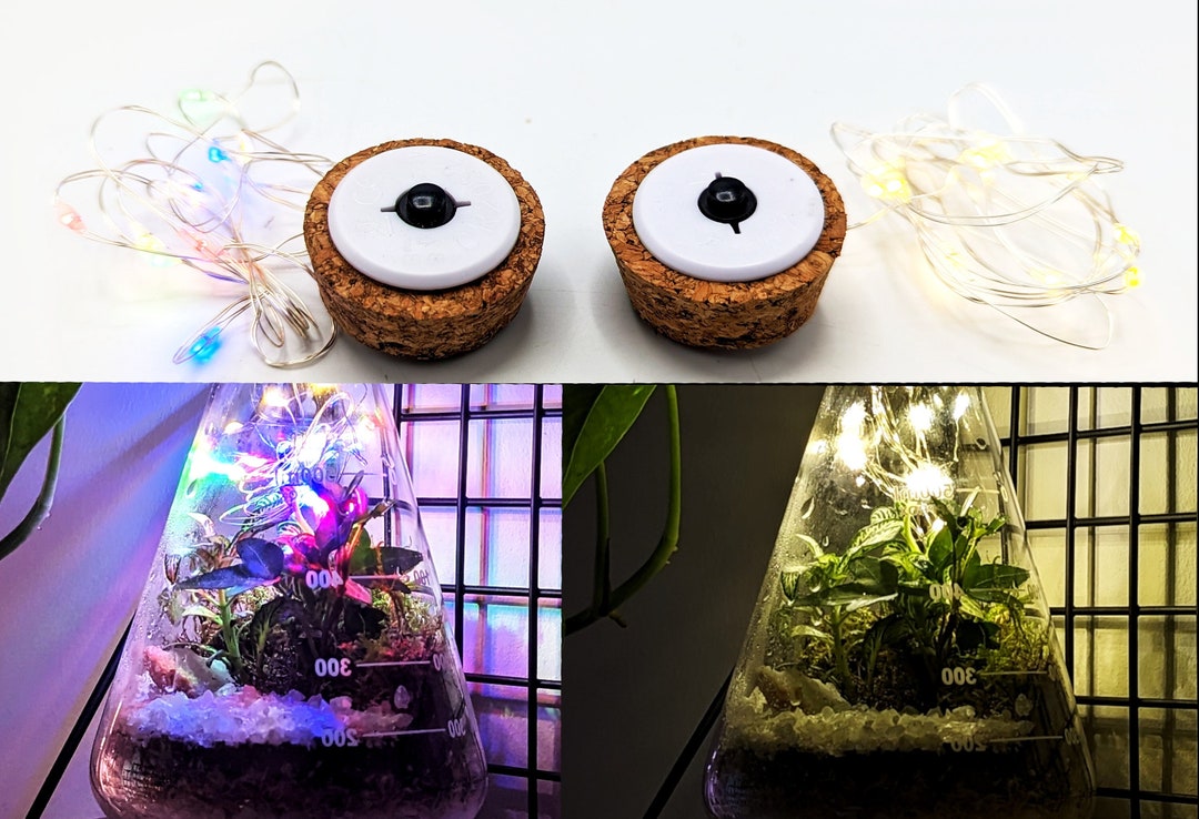 Terrarium Cork With Light 3.4cm Battery Powered Light up LED Fairy