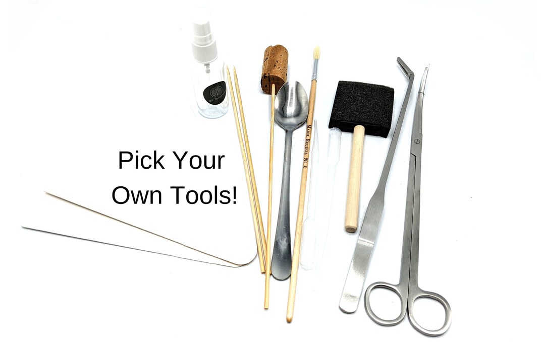 Terrarium Tools PYO Tool Kit Tweezers, Scissors, Cork Tamper, Pipettes