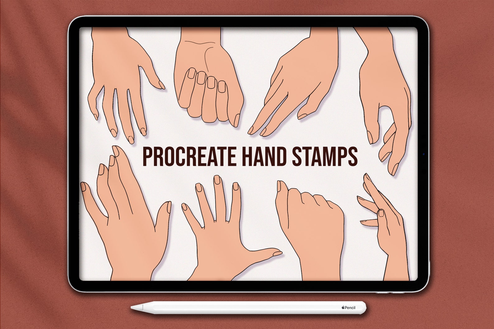 free procreate hand brushes