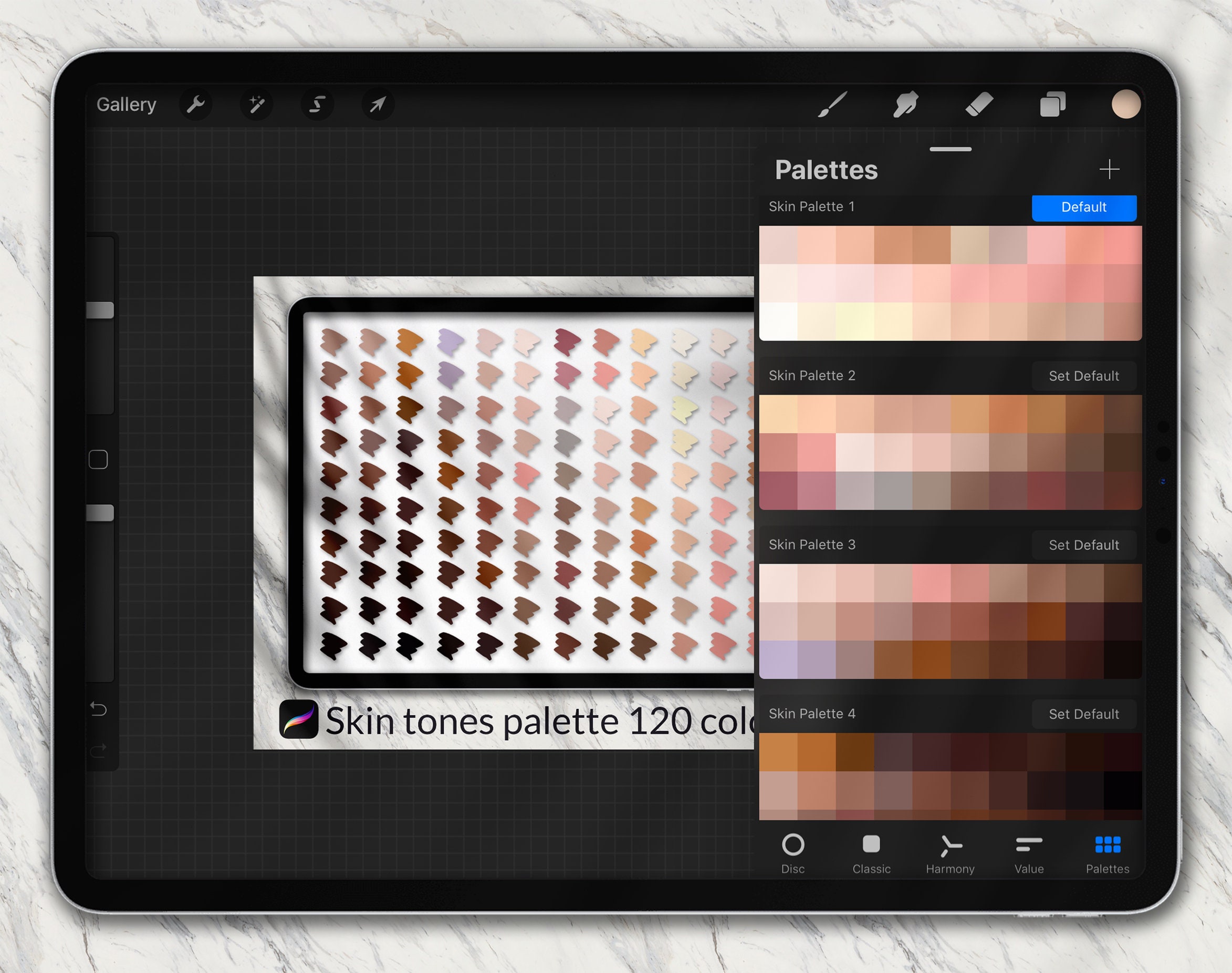 procreate skin tone palette procreate skin tone palette