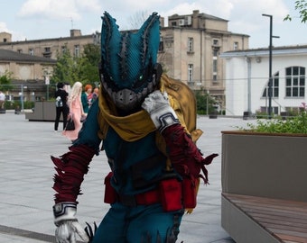 Deku Vigilante del traje de cosplay inspirado en BNHA lea la