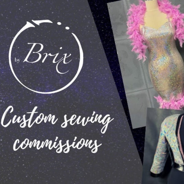 custom sewing commision, sewing service - dress, jacket, skirt, wedding dress, suit, lingerie, etc. (Please read a description below)