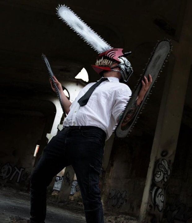 Chainsaw Denji Cosplay Costume Bloody White Shirt and Trousers Set