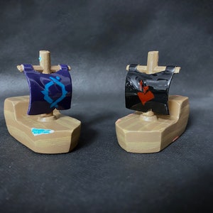 Handmade decorations small emissary ships inspired by Sea of Thieves Game (Please read a description below )