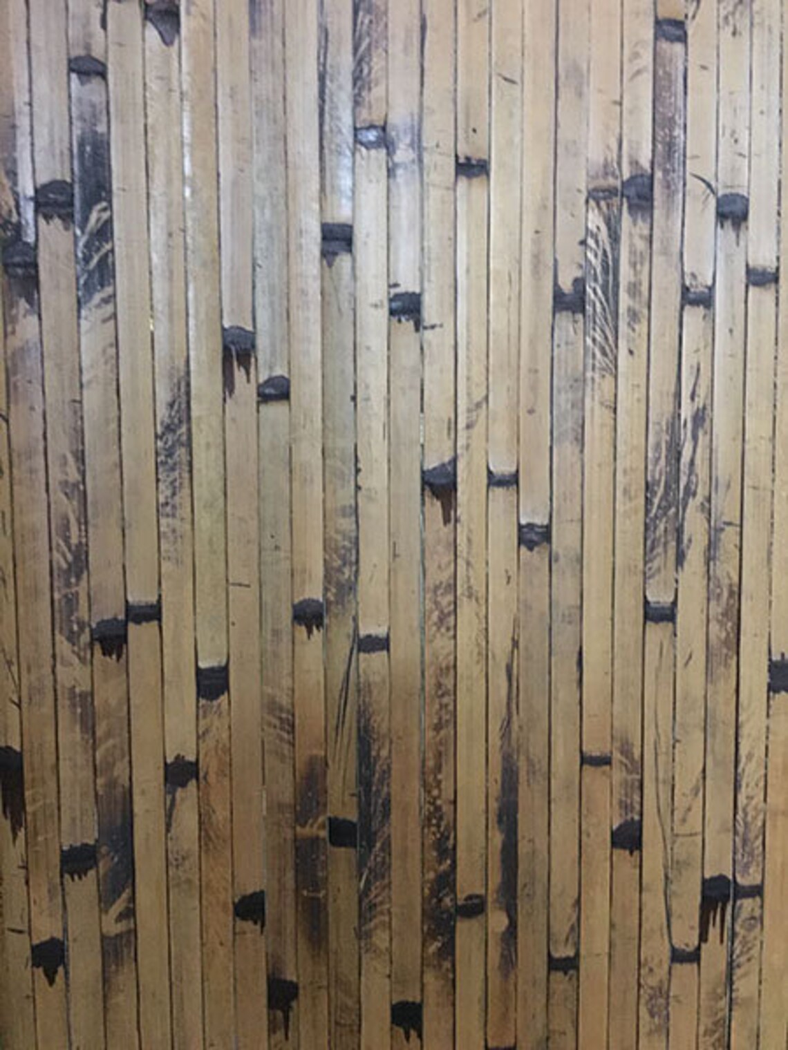 Bamboo Panel Wall Decoration Etsy