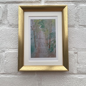 Cartolina con sentieri incorniciati (A6) poesia arte