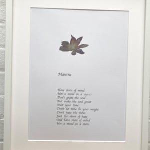 Mantra A3 ristampato (senza cornice)