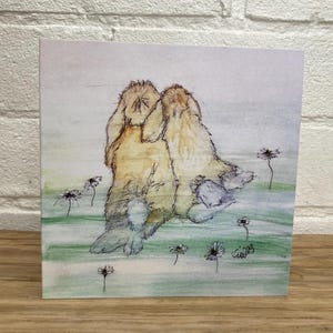 Love Bunnies / blank card /