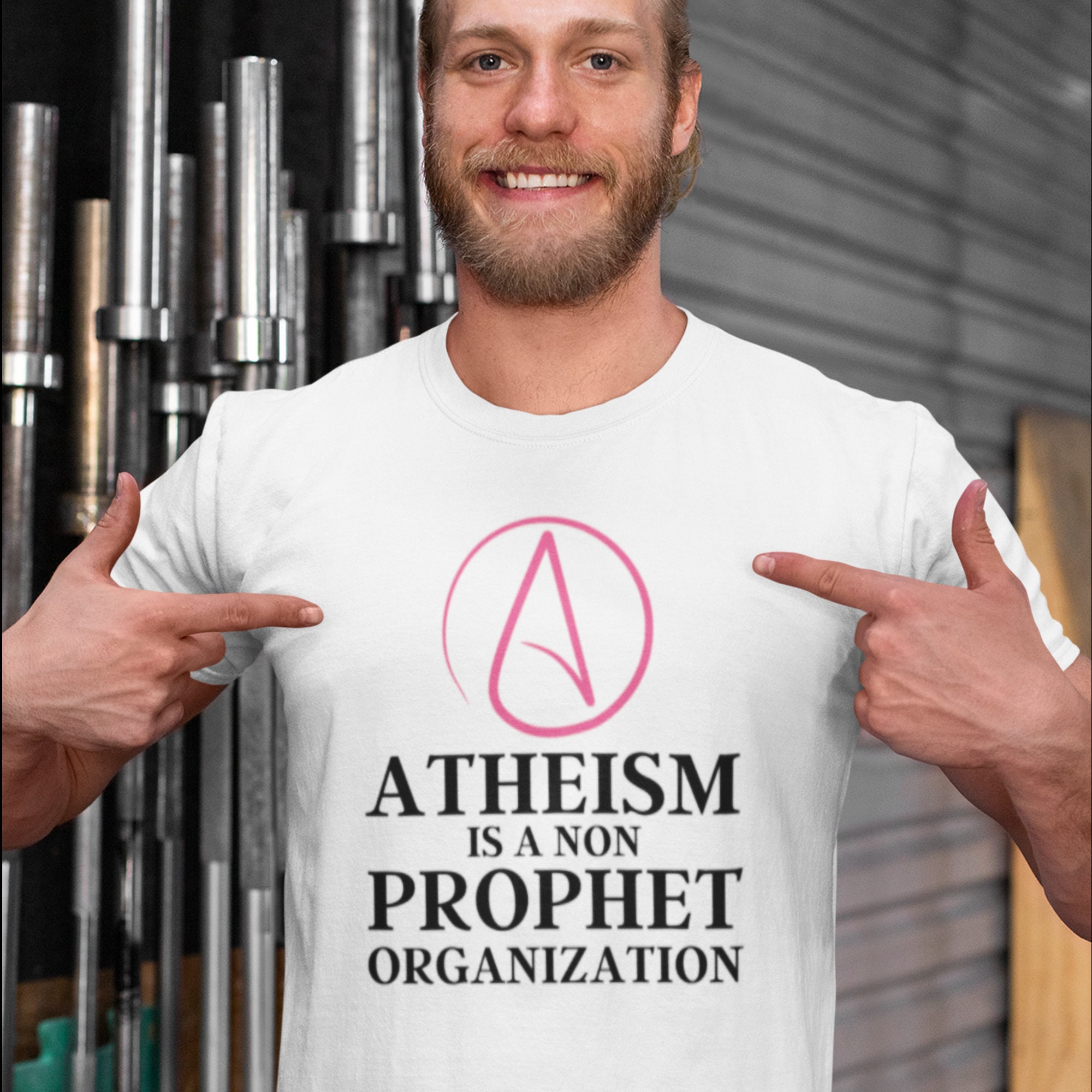 Atheist Shirt Atheism Is A Non Prophet Organization T Shirt Etsy