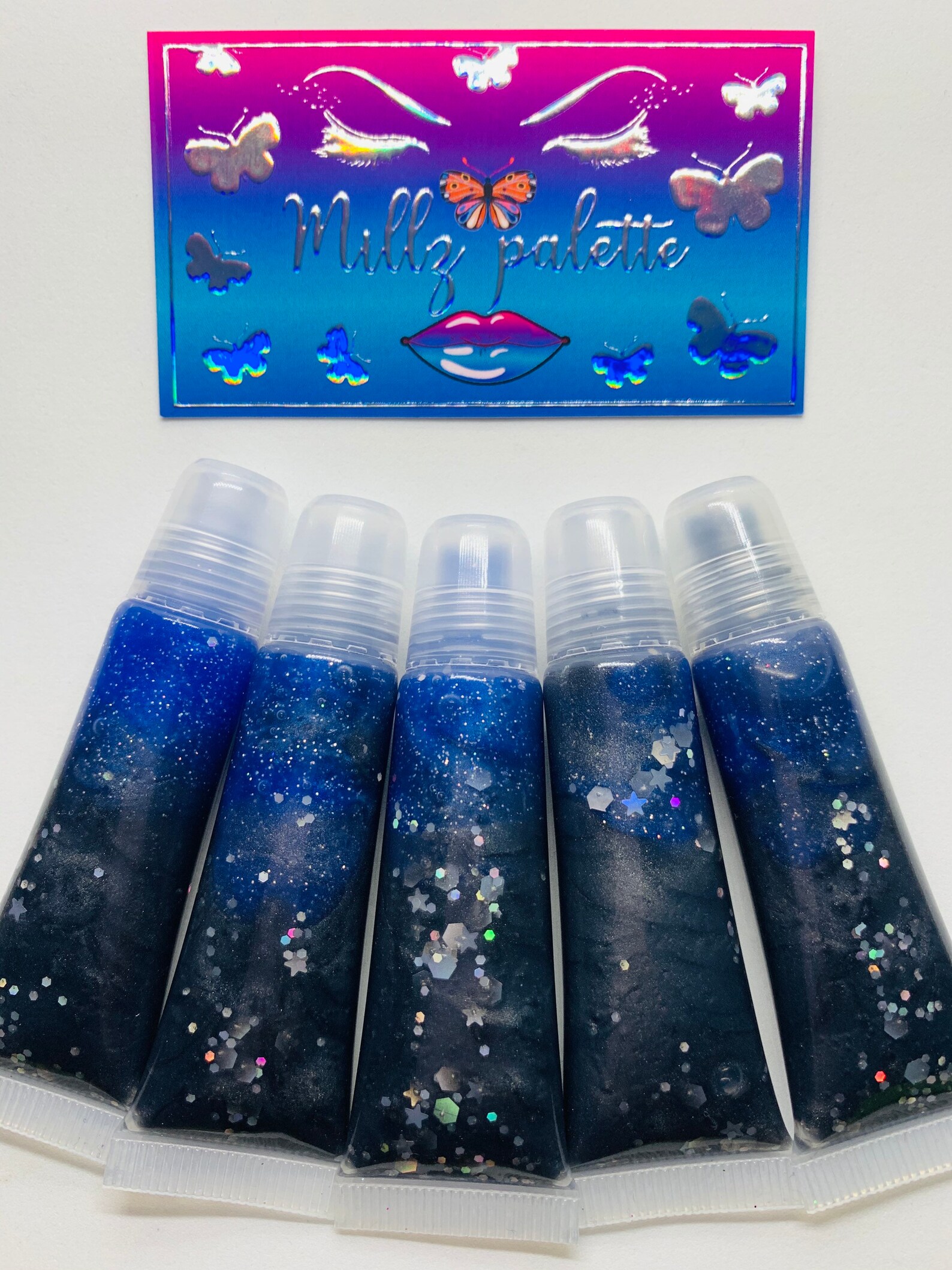 BLUEBERRY GALAXY Lip Gloss Set Etsy