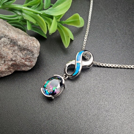 Sterling Silver Blue Inlay Created Opal Dragonfly Oval Amethyst Pendant Sterling Silver Blue Inlay Created Opal Dragonfly Oval Amethyst Pendant
