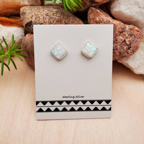 Opal post sale earrings