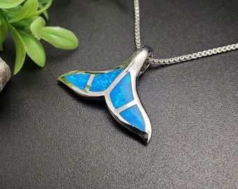 アクセサリー Whale tail opal necklace Amazon.com: Aloha Jewelry Co. 925 Sterling Silver Opal Whale