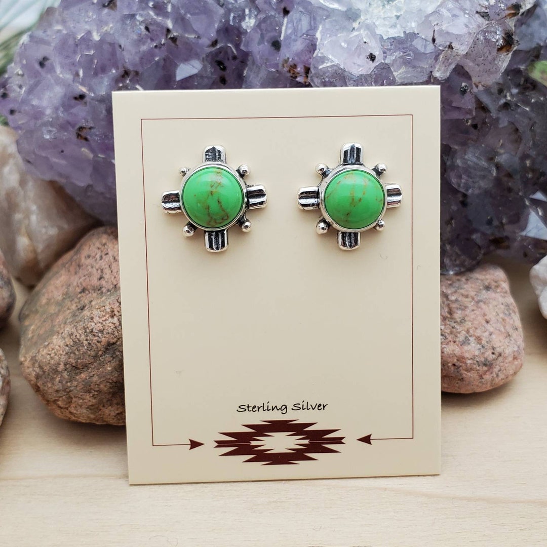 Zia Symbol Stud Earrings main image 1