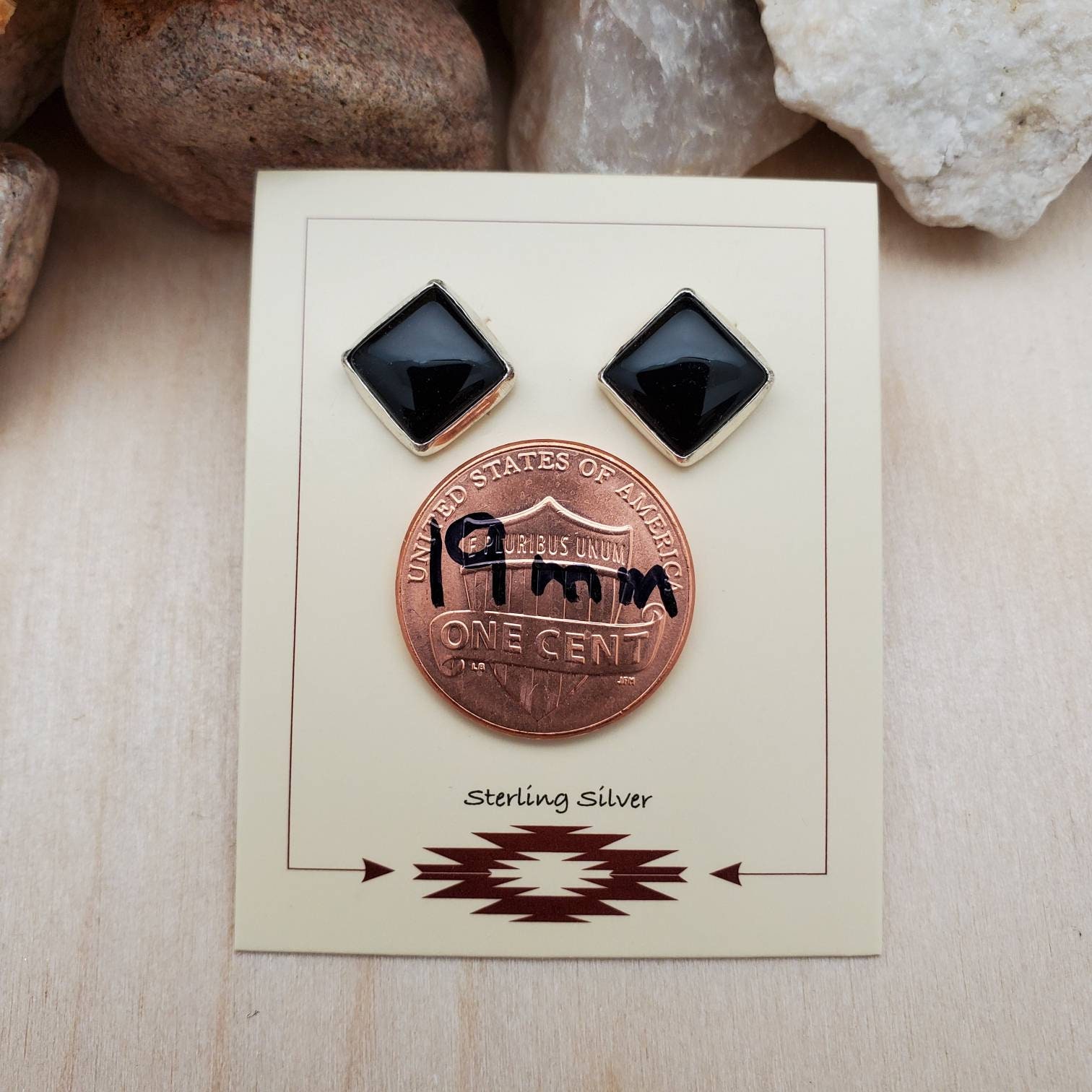ピアス [BLACKMUSE] Square stone craft post Earrings il_fullxfull.4931782488_iep5.jpg