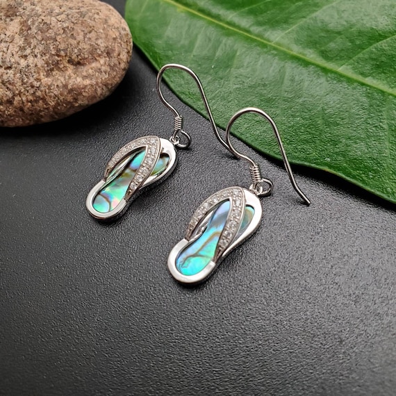 Sterling silver hotsell flip flop earrings